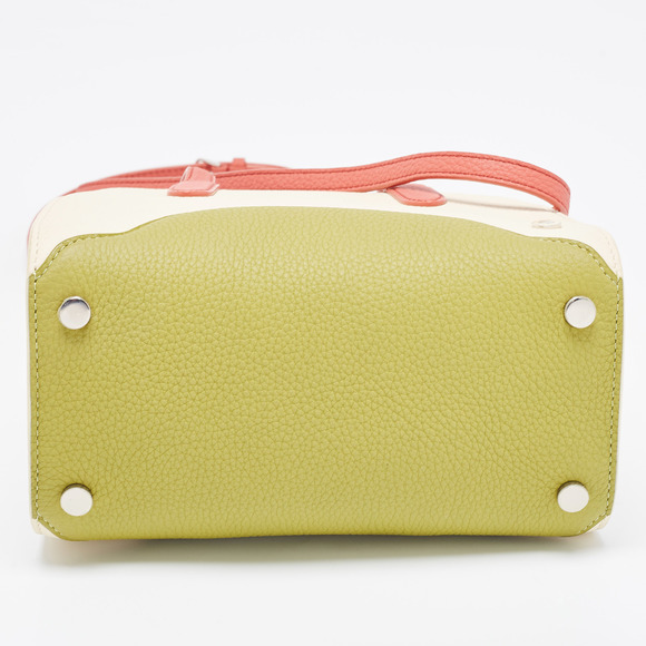 LORO PIANA Multicolor Grained Leather Micro Sesia Tote - Picture 6 of 8